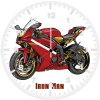 iron man marvel yamaha r6 crossover aw wall clock