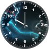 thor vs kratos art tg wall clock