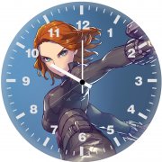 black widow artwork 16 wall clock