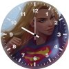 cute supergirl artwork b2 wall clock