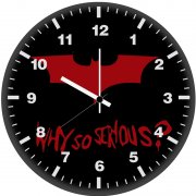 batman logo ts wall clock