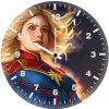 captain marvel artnew 5o wall clock