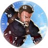 beard captain america 1v wall clock