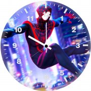 3d miles morales yk wall clock