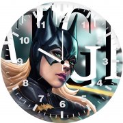 batgirl art cs wall clock