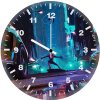 spiderman taxi a4 wall clock