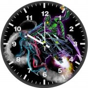 goblin x symbiote spiderman wf wall clock