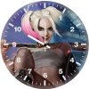 harley quinn artwork iz wall clock