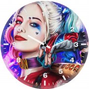 4kharley quinn art lo wall clock