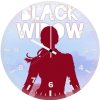 the black widow minimal art c1 wall clock