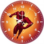 flash heroic leap hi wall clock