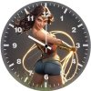 wonder woman lightning gaze zy wall clock