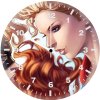 batgirl vs supergirl rv wall clock