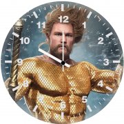 aquaman digital artwork 0f wall clock