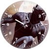 black panther card art 6p wall clock