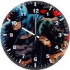 batman protecting wonder woman i5 wall clock