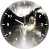 black adam art eo wall clock