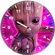 baby groot td wall clock
