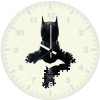 white batman background minimal in ga wall clock