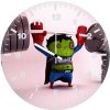 little hulk superhero workout kq wall clock