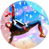 spider man falling 8j wall clock