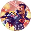 superman art 3d wall clock