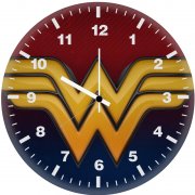 wonder woman 3d logo u0 wall clock