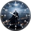 batman iconic gotham city view px wall clock