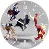 justice league gesture au wall clock