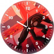 miles morales wall crawler 9k wall clock