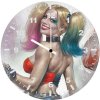 harley quinn smiling artwork 0u wall clock