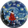 snoopy and a friend mi wall clock