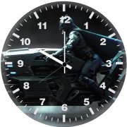 batfleck batcycle p8 wall clock
