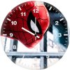 spiderman closeup w8 wall clock