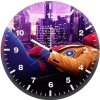 spiderman listening music fi wall clock