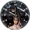 batman and catwoman art 8f wall clock