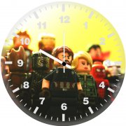 avengers infinity war lego art 3k wall clock
