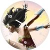 wonder woman above im wall clock
