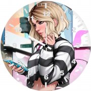 gwen stacy other busy day tn wall clock