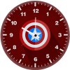 captain america minimal logo 92 wall clock