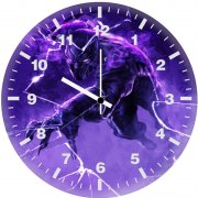 black panther resilience xl wall clock
