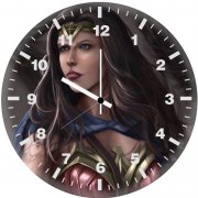 wonder woman warrior km wall clock