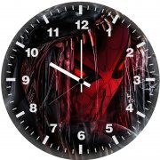 spiderman turning into venom tm wall clock