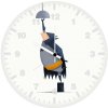 batman changing bulb ei wall clock