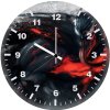 venom monochrome hr wall clock