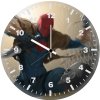 redhood blackmask dc artwork km wall clock
