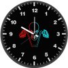 ghost rider dark minimalist 1e wall clock