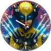 deadpool and wolverine layered character qk wall clock