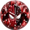 super red spiderman helmet 2g wall clock