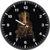 baby groot facet art tb wall clock